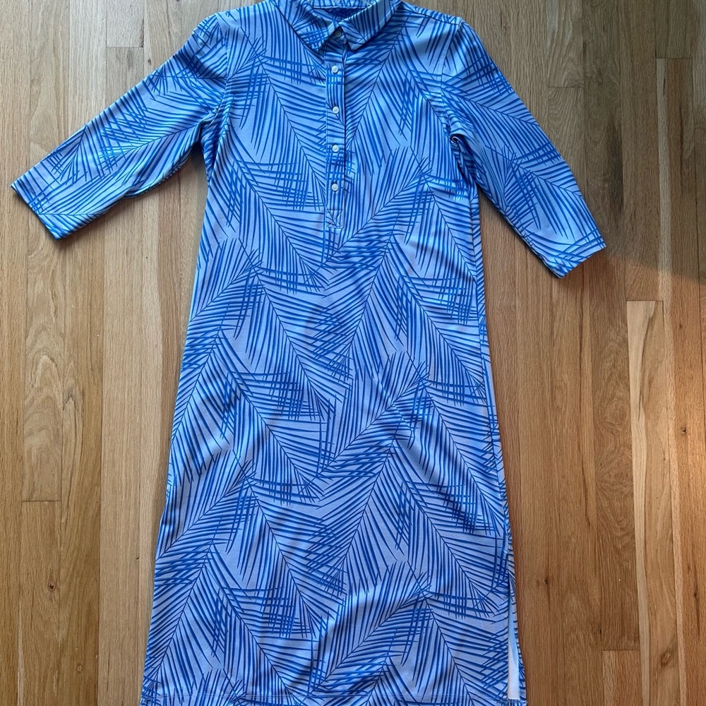VINEYARD VINES Blue Long Sleeve Dress